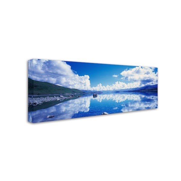 David Evans 'Lake Tekapo Reflections-NZ' Canvas Art,8x24